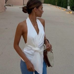 Zara Linen Halter top